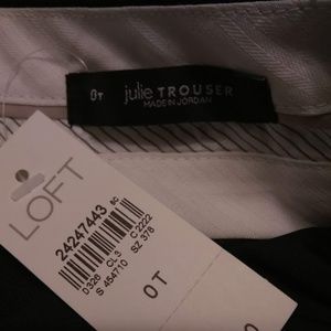 NWT Loft Black Julie Trouser